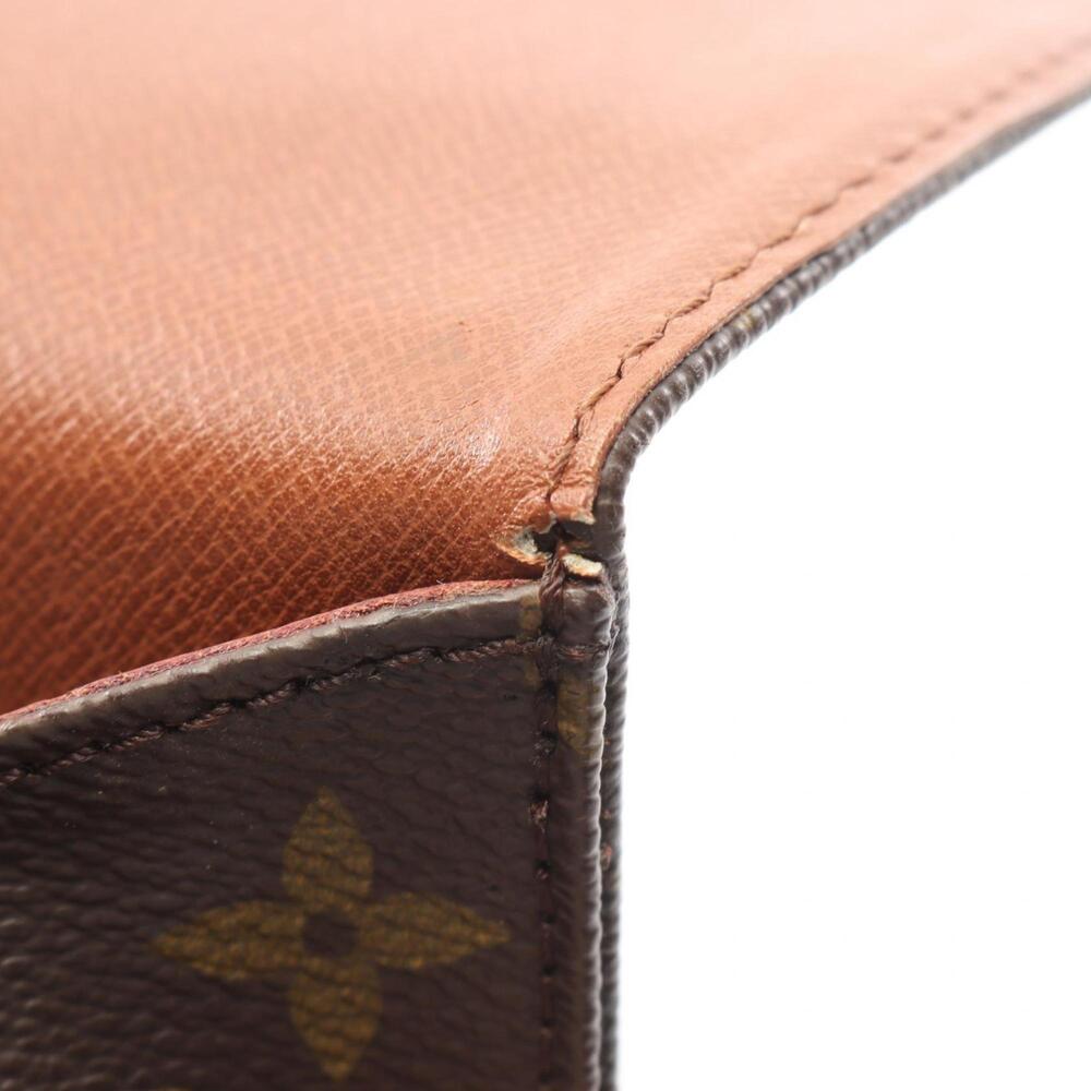 LOUIS VUITTON Authentic Brown Monogram Leather Shoulder Bag - Picture 6 of 11